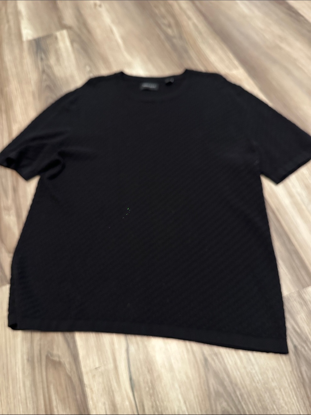 Perry Ellis Men's Black Short-Sleeve Crew Tee